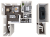A4 alt Floor plan A4 alt Floor plan at Mitchell Place Apartments, California